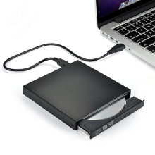 Drive óptico de DVD ROM externo USB 2.0 CD / DVD-ROM CD-RW Player Burner Slim Portable Reader Recorder Portatil para laptop iMac